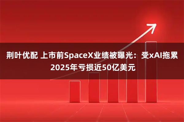 荆叶优配 上市前SpaceX业绩被曝光：受xAI拖累 2025年亏损近50亿美元